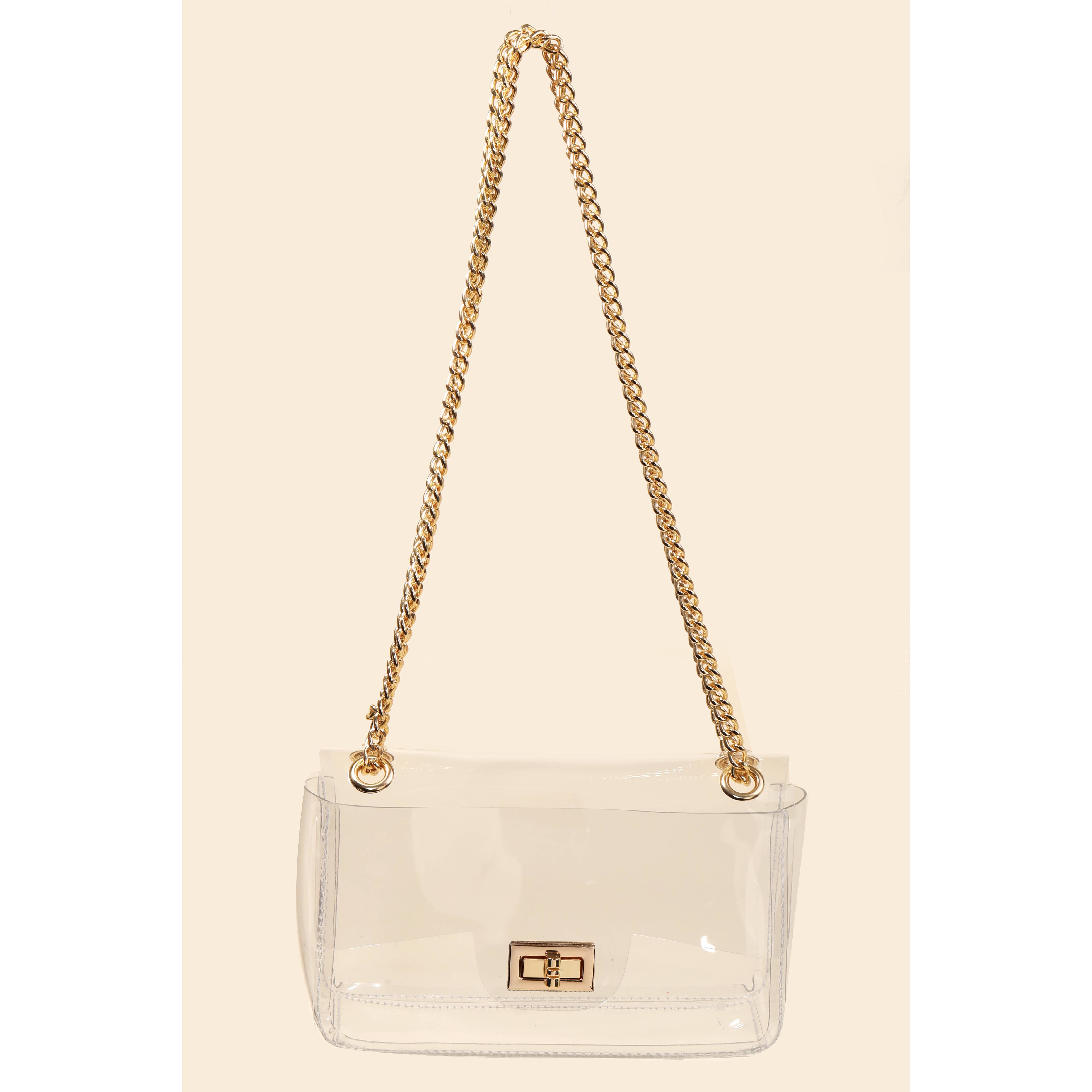 CLG Turn Lock Chain Strap Clutch Bag for wholesale on Faire1