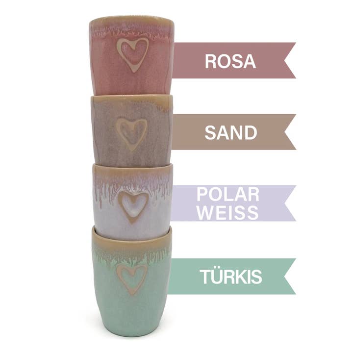 Mea-Living - Wholesale Coffee Mug - Stoneware “Heart” mug pink3