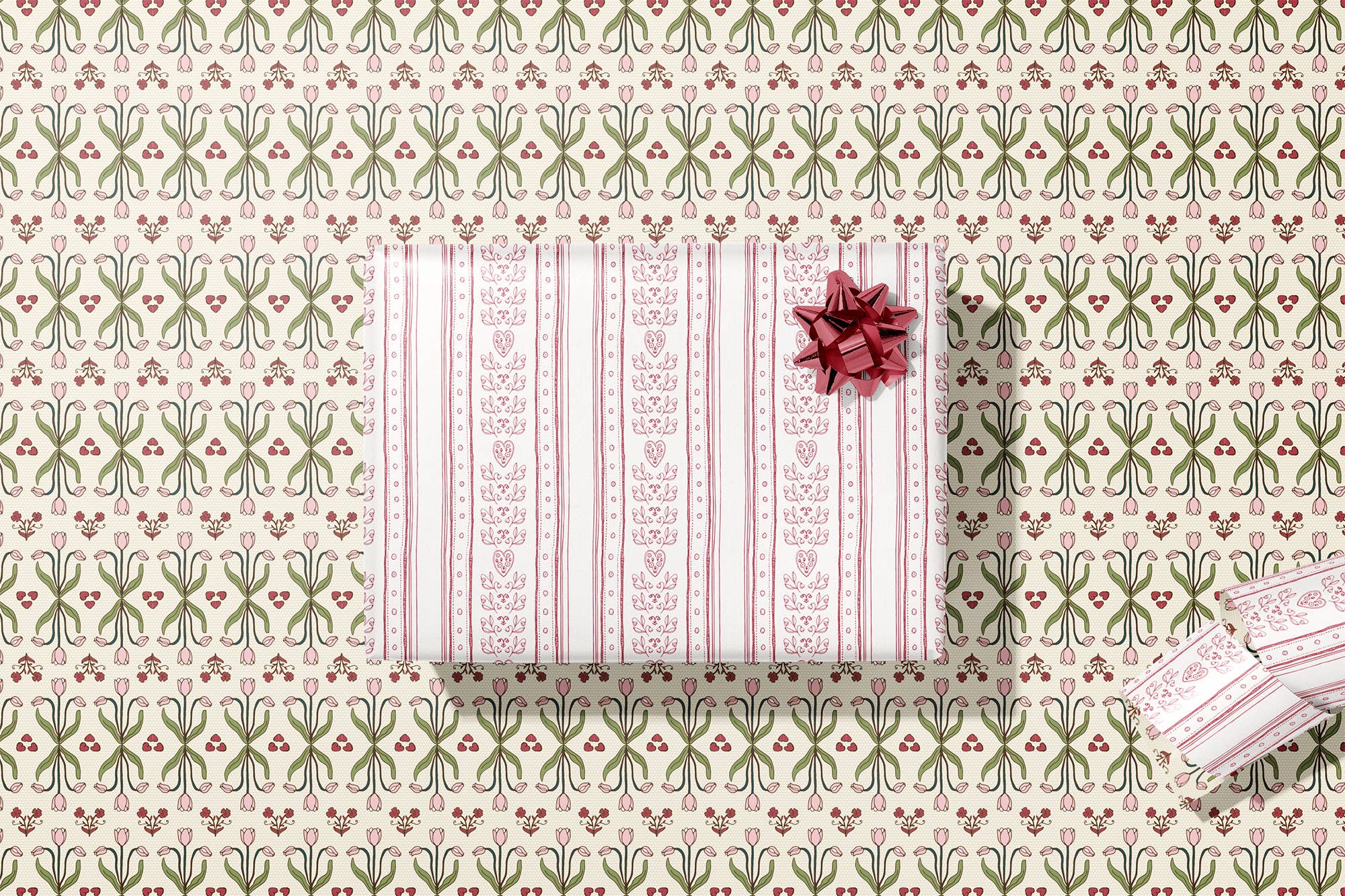 re:mused studio - Vente Feuille de papier cadeau - Papier Cadeau Brasserie – Double Face