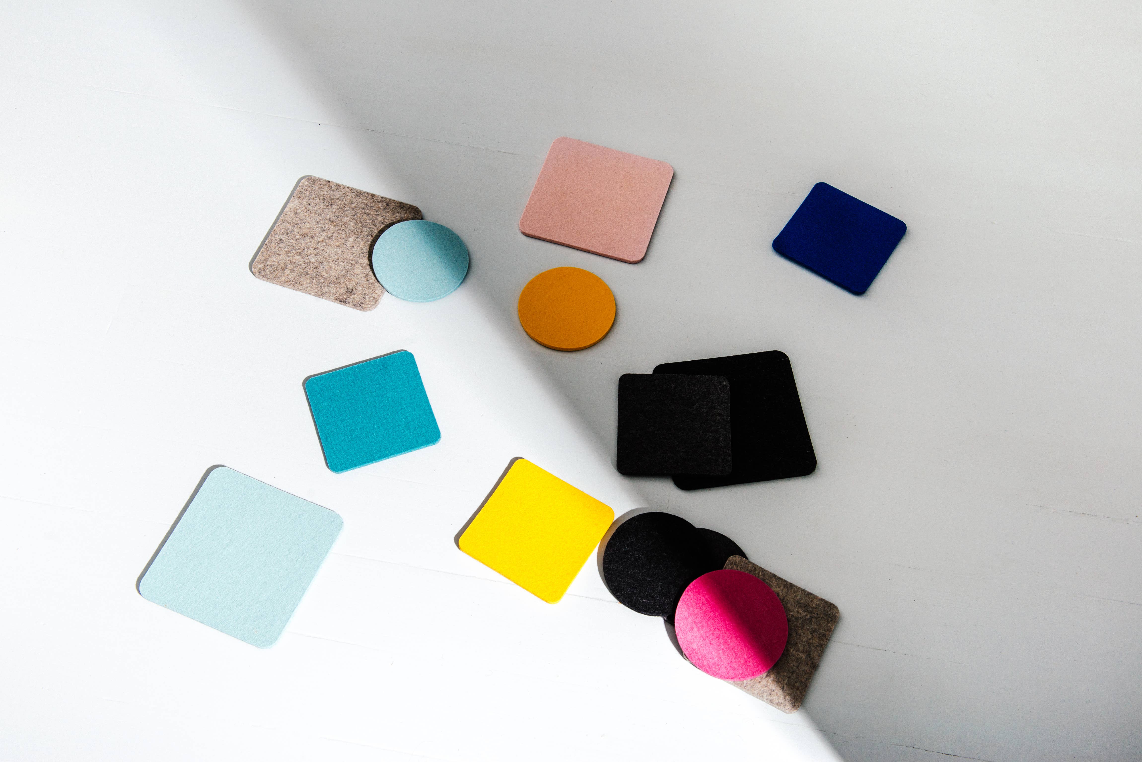 Parkhaus Felt - Wholesale Onderzetters - Ronde Onderzetter in 036 Mosterd, 10cm7