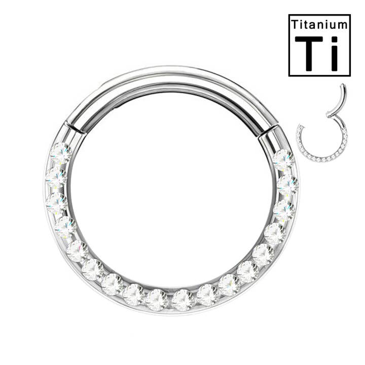 Septum Clicker Rim with Titanium Crystals - PWY-054 for wholesale by Awaken