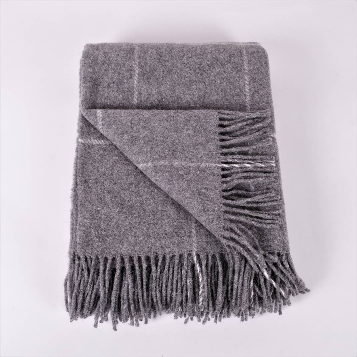 NorraVilla - Wholesale Throw Blanket - Wool Blanket - Windows Checks In Brown7