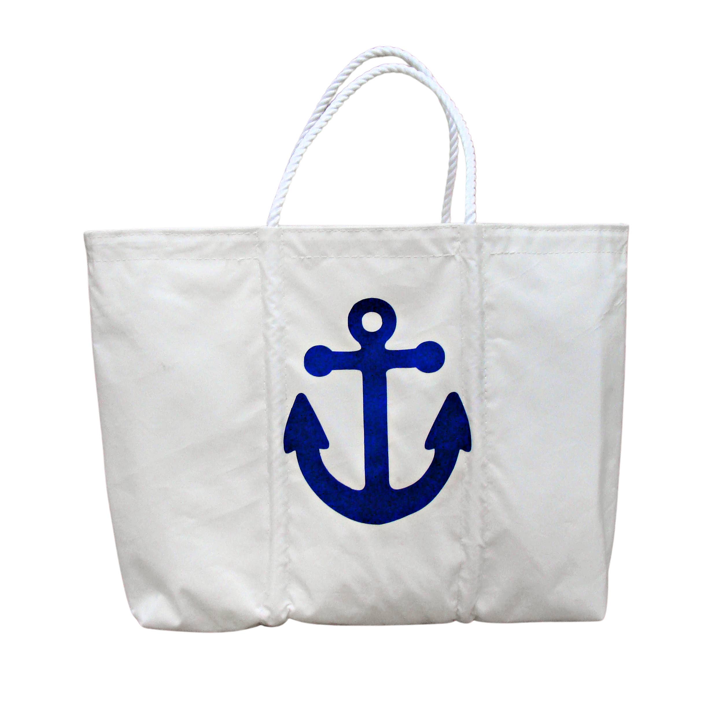 Mainland Canvas - Wholesale Tote Bag - Women's - Sailcloth Tote, Large, Blue Anchor0