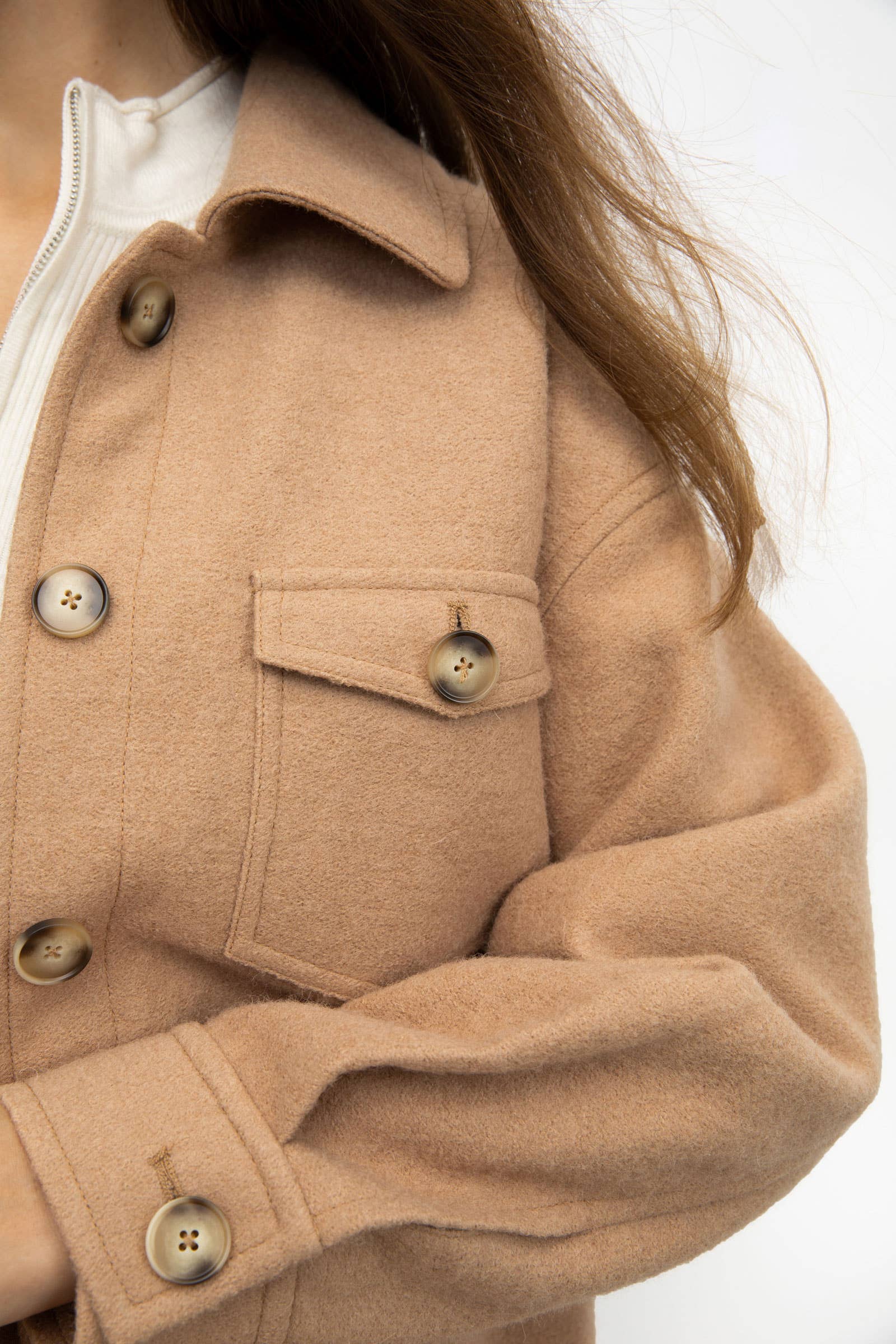 J.ING - Wholesale Trench Coat - Women's - Sage Tan Longline Coat10