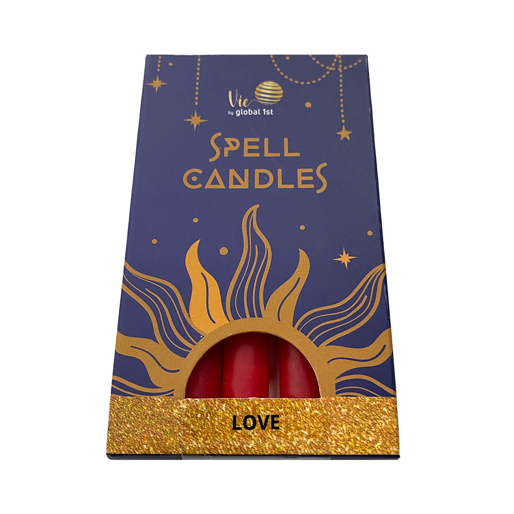 VIE – Engroshandel Stearinlys/lysestage – VIE håndlavede duftfrie tryllelys, pakke med 58