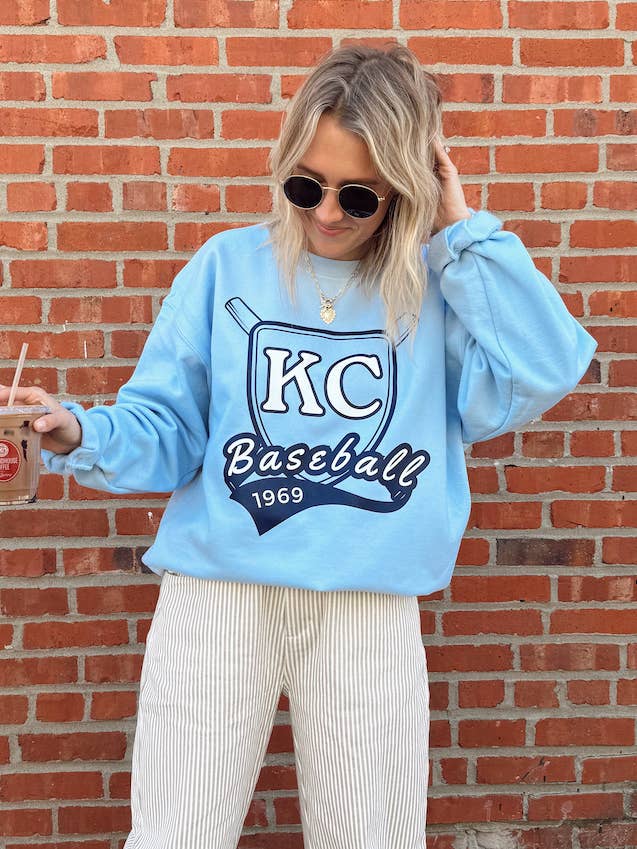 Kansas City Baseball Crewneck for wholesale by Jules Co