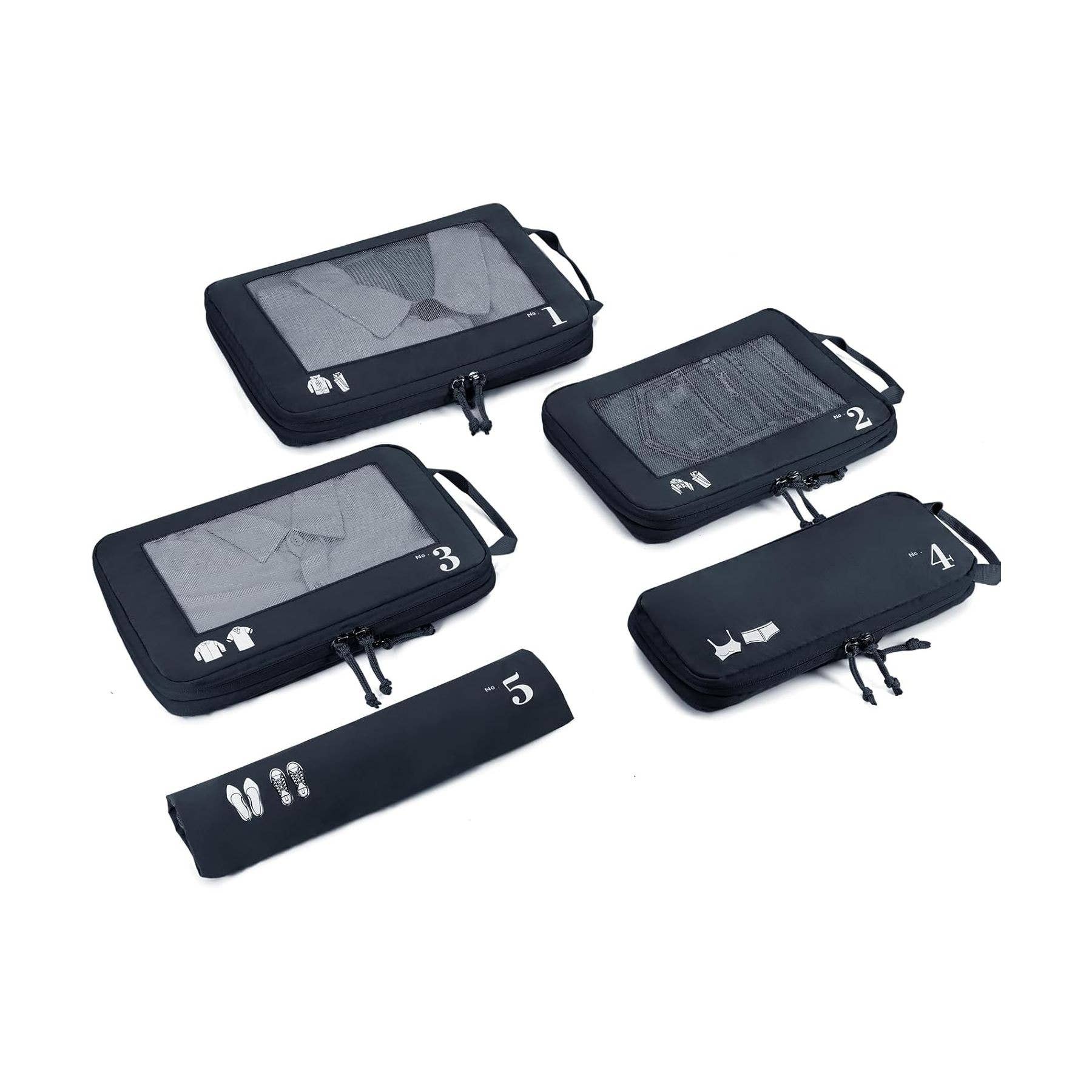 NARWEY INC - Wholesale Packing Cube - 5 Set Compression Packing Cubes for Suitcases Organiser Bags18