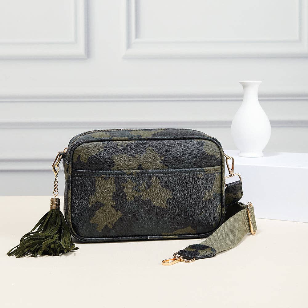 MiMi Wholesale - Wholesale Crossbody Bag - Women's - TG10204 Solid Color Tassel Camera Crossbody Bag13