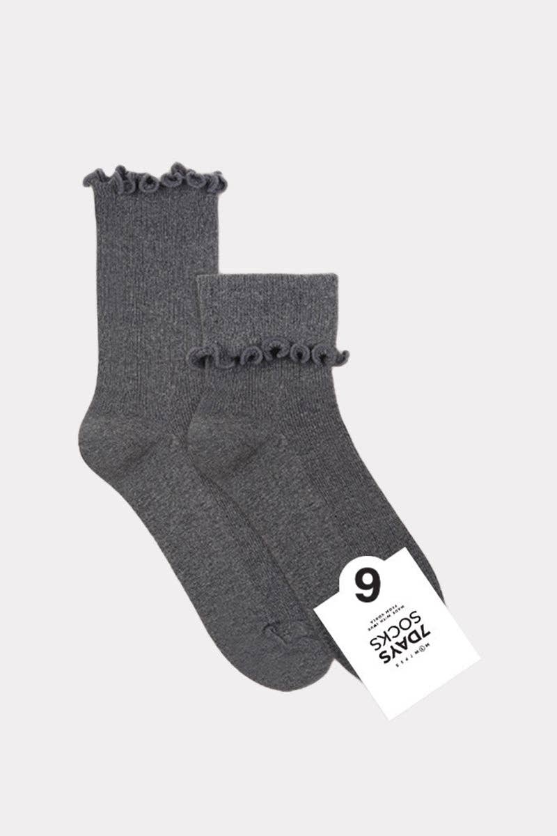 7DAYSSOCKS - Wholesale Sokken - Dames - Sokken met ronde franjes voor dames6
