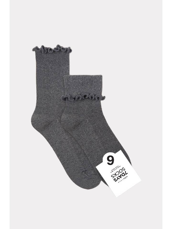 7DAYSSOCKS - Wholesale Sokken - Dames - Sokken met ronde franjes voor dames6