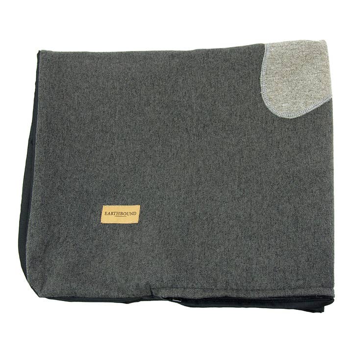 Earthbound Italia - Wholesale Pet Bed - Dog - Grey Pillow with Bone1