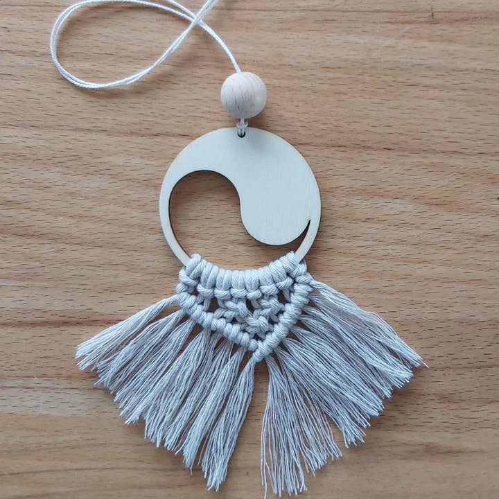 Familienmomente - Wholesale DIY Craft Kit - DIY Set Macrame Aroma Pendant Yin & Yang8