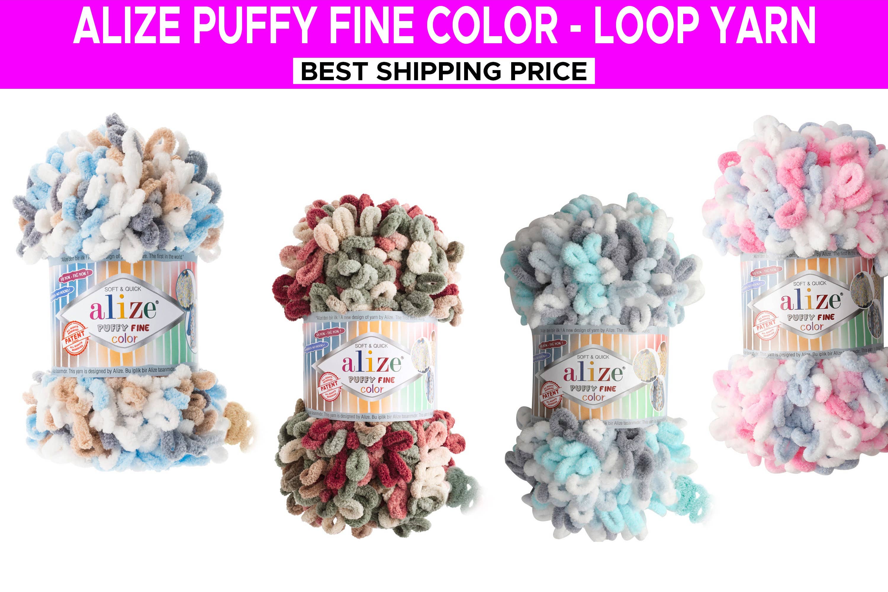 Craftsyarn - Wholesale Yarn - Alize Puffy Fine Color, Blanket Yarn, Soft Baby Yarn0