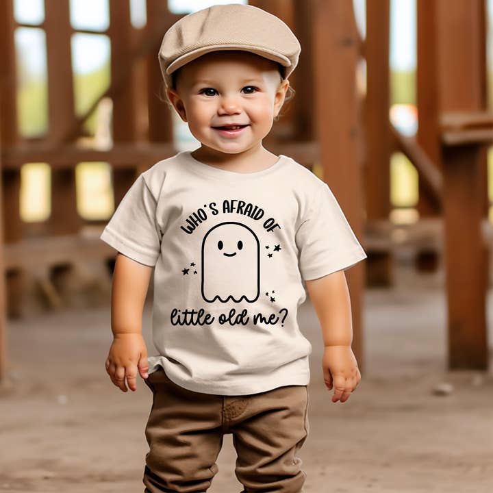 Who’s Afraid Of Little Old Me? | 100% Cotton Baby Bodysuit or Tee for wholesale by Wildflowers + Cotton