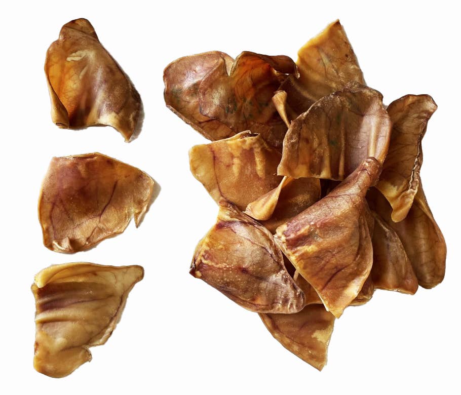 Scoochie Pet Products - Wholesale Pet Treats - Dog - 100 Pack Irradiated Pig Ears Bulk In A Box