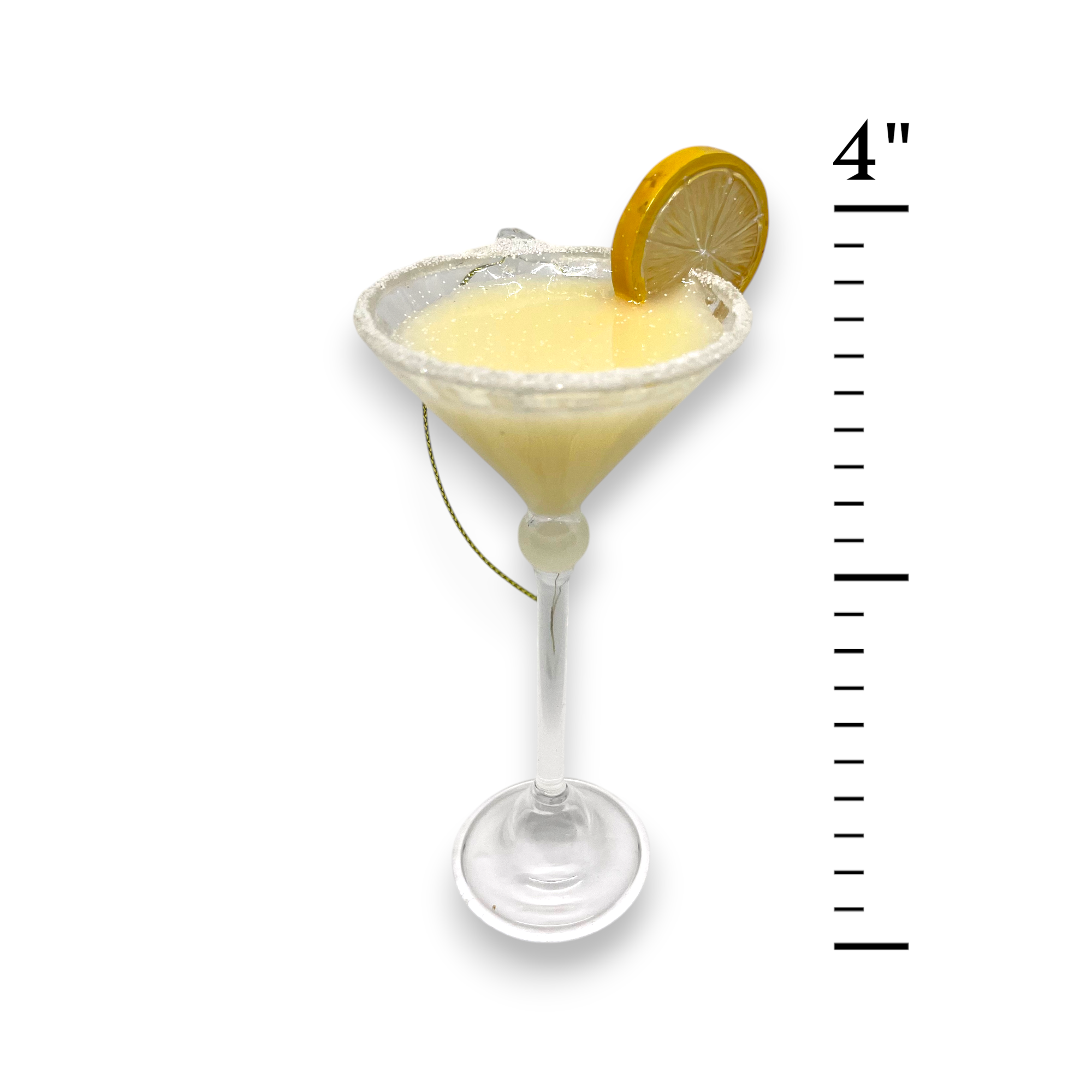 Noel Box - Vente Objets de décoration - Ornement de Verre en Forme de Martini au Citron – Ornement de Verre en Forme de Cocktail4