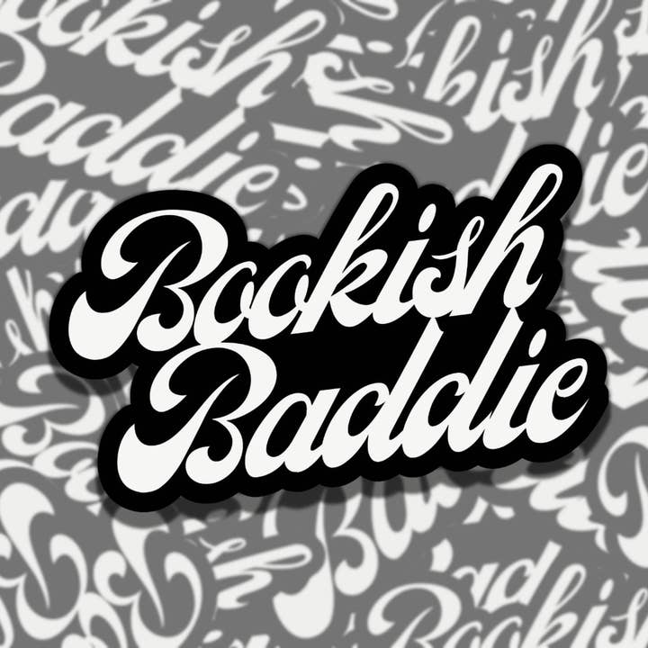 Bookish Baddie Waterproof Vinyl Sticker Set for eReader for wholesale by Sticky Sadness Designs