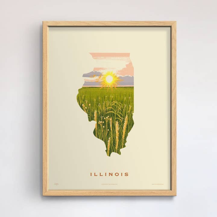 Illinois Print för wholesale av 50 States of Beauty