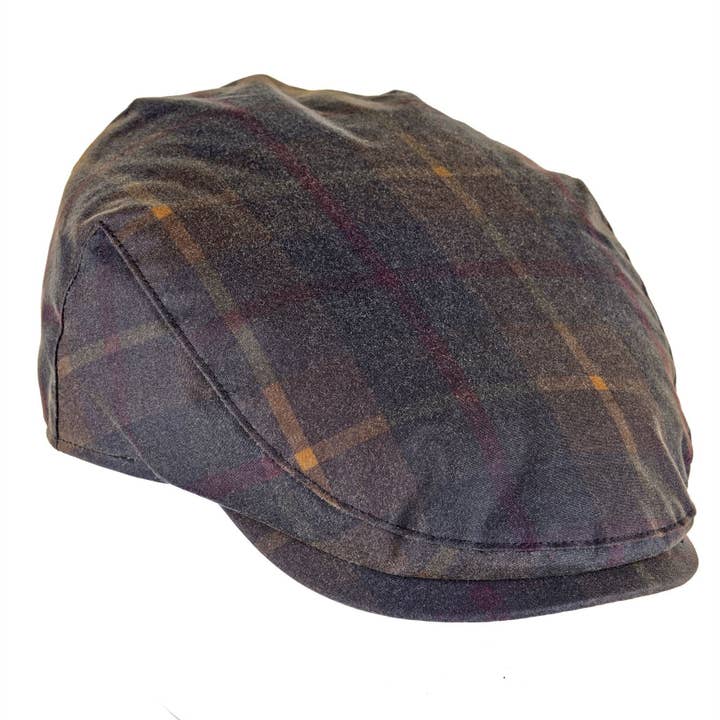 Heather Hats & Accessories - Wholesale Flat cap – Men's - ZH183 Charles Tartan Wax Flat Cap1