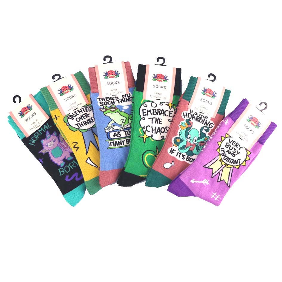 Jubly-Umph - Wholesale Socks - Unisex - Normal Is Boring Socks - Unisex Medium5