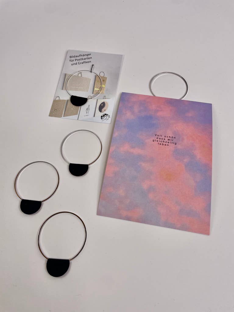 von Lani = Jewellry + Suncatchers - Wholesale Picture Frame - Large circular picture hanger 4.5cm, Gold, Black, Rose, Silver6