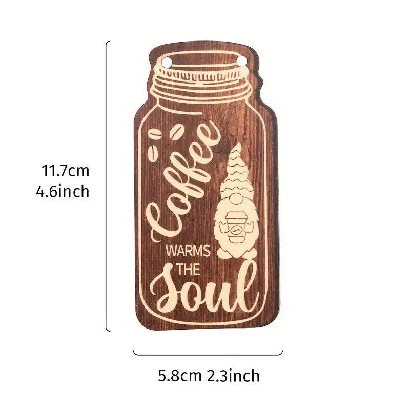 Huis Van Merken - Wholesale Sign - 4pcs Wooden Coffee Hanging Sign2