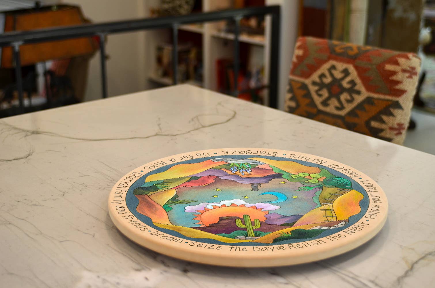 Sticks - Wholesale Lazy Susan - "Howl at the Moon" Lazy Susan2