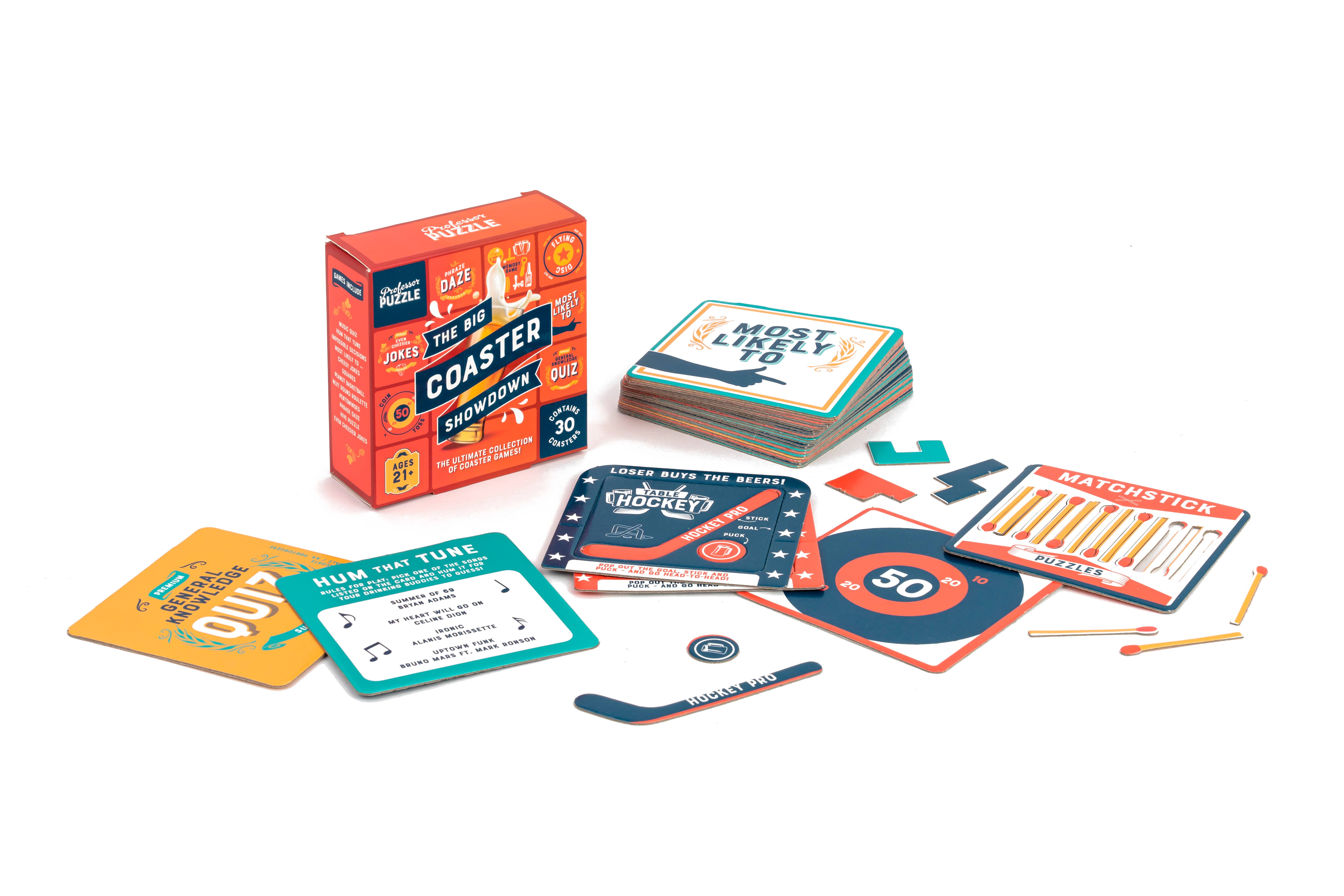 Professor Puzzle USA, Inc. - Wholesale Card Game - The Big Coaster Showdown Games4