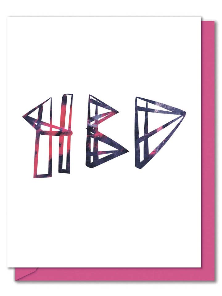 HBD - Métal/Mots artistiques avant-gardistes pour la vente par Mirthos Paper