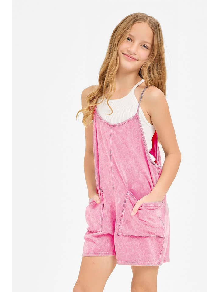 Good Girl - Wholesale Overalls - Kids - Two Pocket Mineral Wash Overall Romper / Onesie9