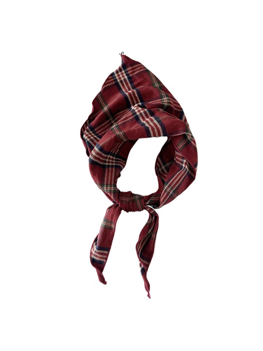 Funkyrel® Atzbranding Limited - Wholesale Scarf - Women's - Scarvii - Vintage Plaid Triangle Scarf5