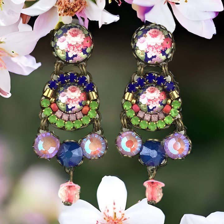 PENDIENTES PEONIA para venta al por mayor de melizijewelry