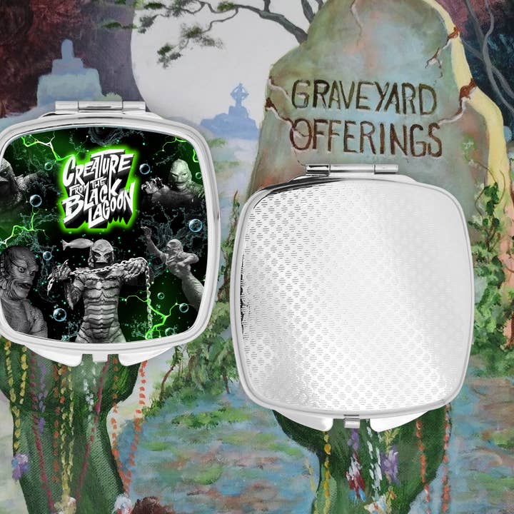 Creature from the Black Lagoon Compact Mirror for wholesale by Graveyard Offerings