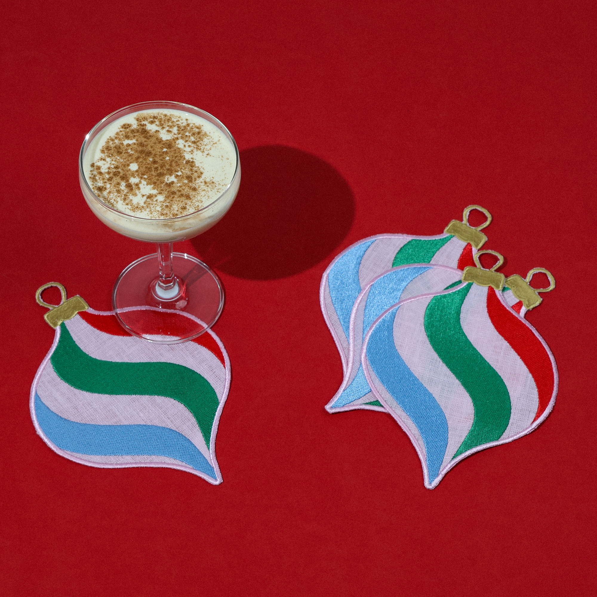 House of Gleason - Wholesale Dinner & Cloth Napkin - Vintage Ornament Linen Cocktail Napkins1