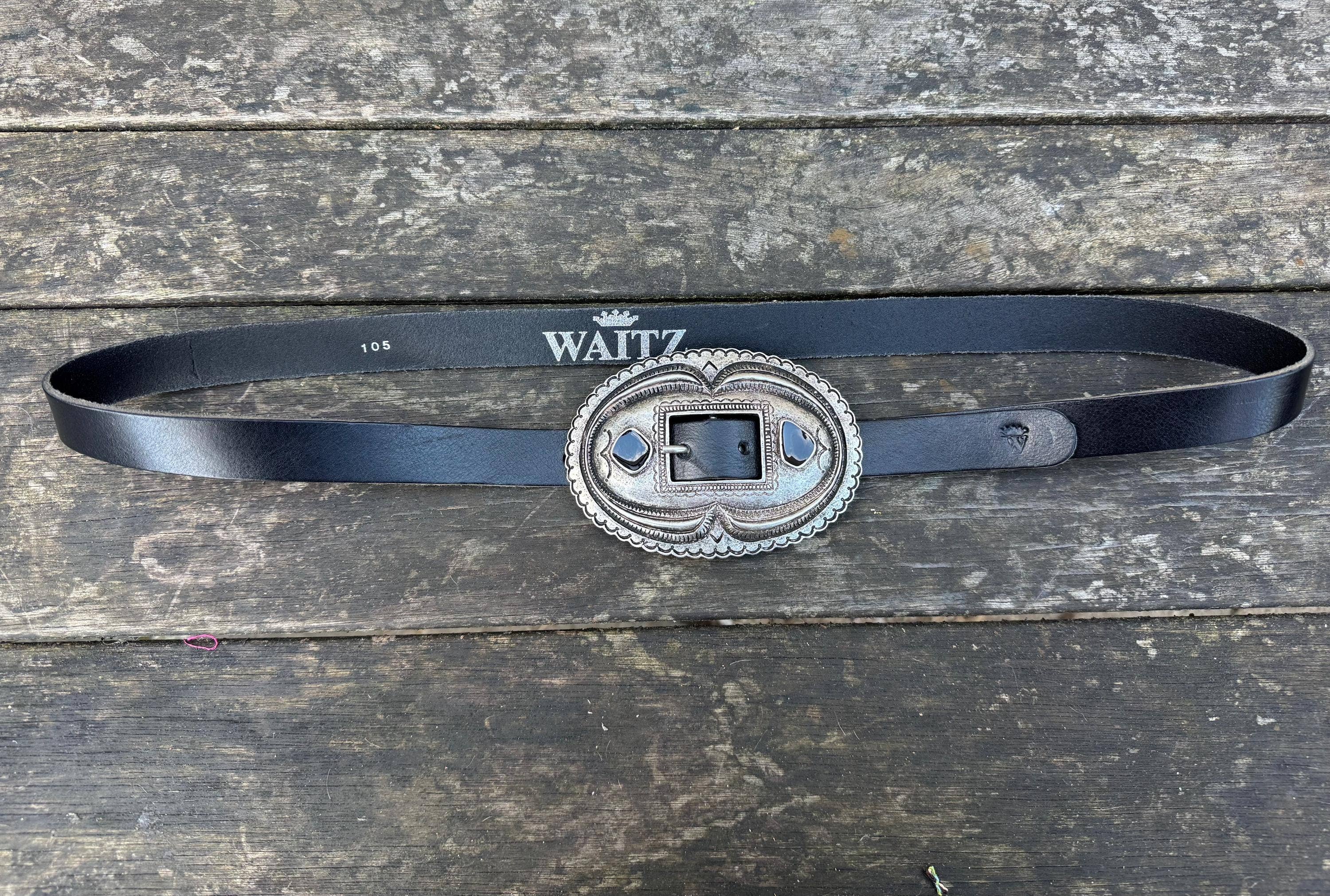 WAITZ - Wholesale Belt - Women's - Juliëtte in black leather belt1