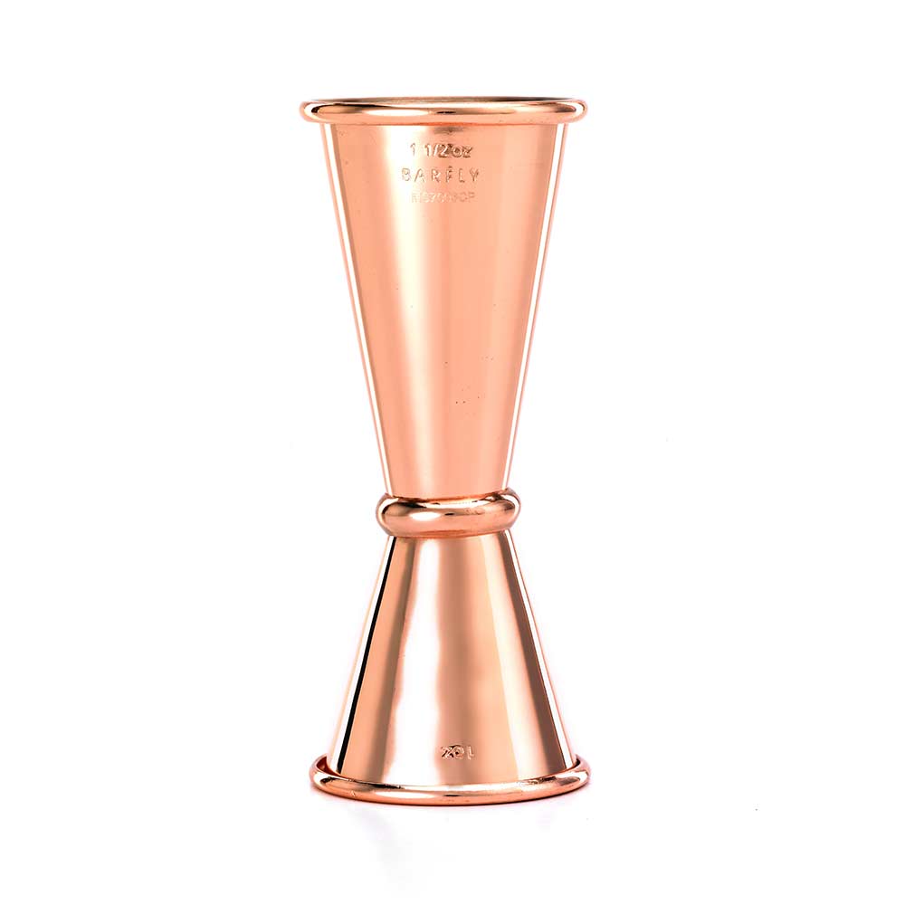 Barfly Mixology Gear & Mercer Culinary - Wholesale Jigger - Barfly Japanese Style Jigger, 1 oz x 1-1/2 oz, Copper0