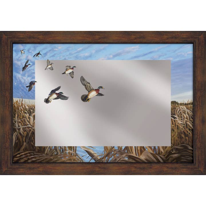 Monday Morning - 16" x 24" Mirror Framed Barnwood for wholesale by Art Brand Studios