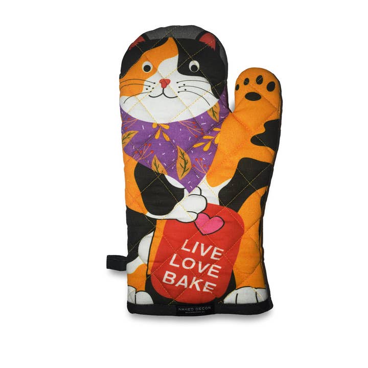 Calico Cat Levende Kærlighed Bage Ovn Mitt for engroshandel hos Naked Decor