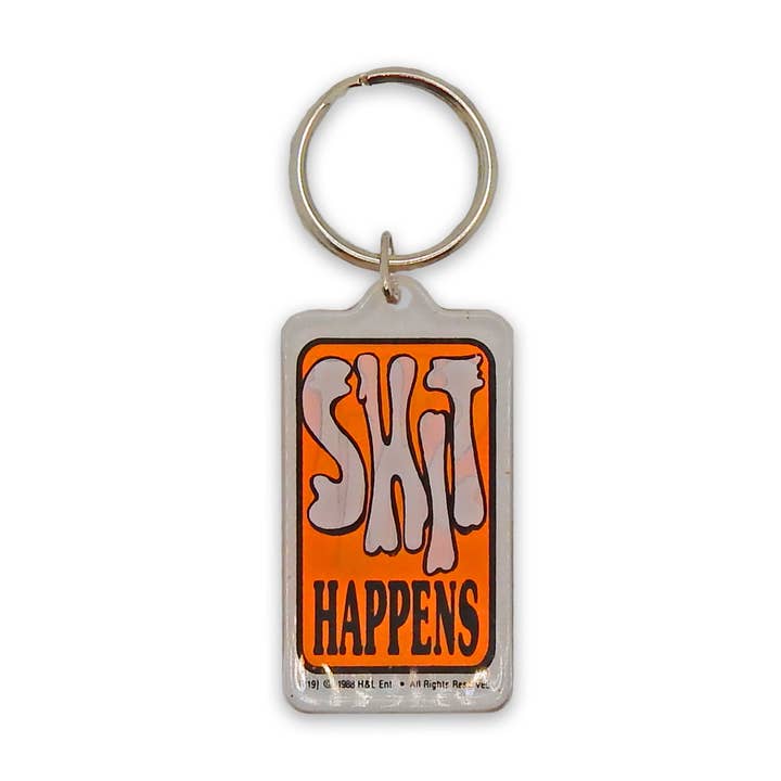 Hungry Ghost Press - Wholesale Keychain - Unisex - Shit Happens Vintage Keychain