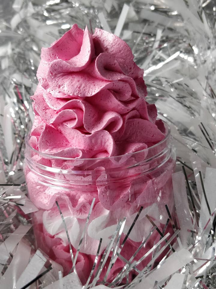 Christmas Candy cane Whipped Soap Shaving Soap Shower Soap for wholesale by Witchy Wednesdays