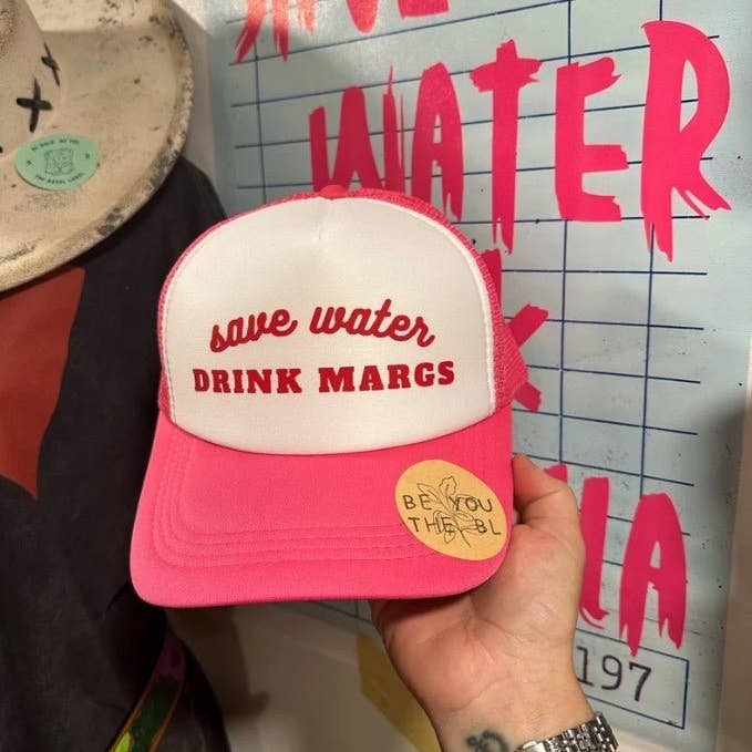 THE BEVEL LABEL - Wholesale Trucker Hat - Women's - Save Water, Drink Margs Trucker Hat12