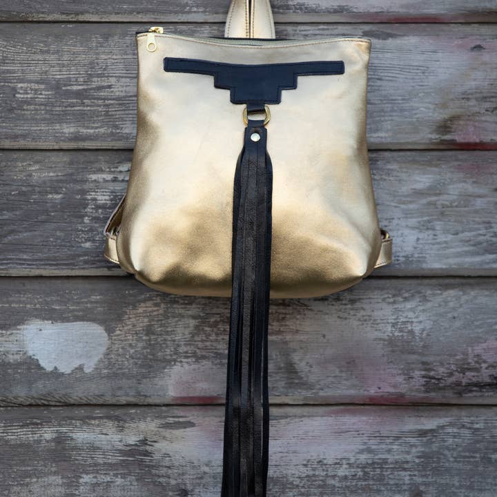 MINOR FRILLS : LEATHER BACKPACK for wholesale by Just Joey Rose