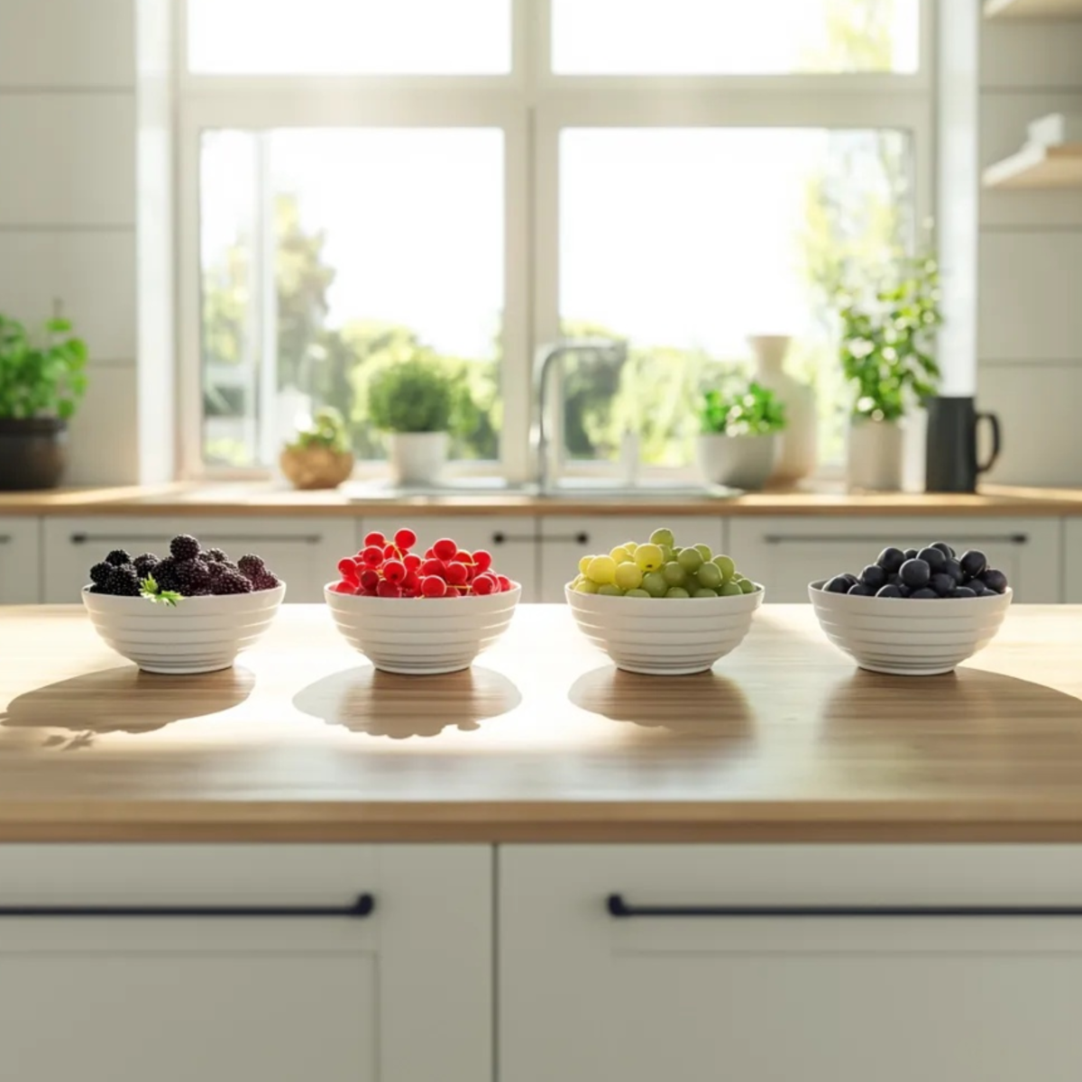 Oasis of Life - Wholesale Live Plant - Berry plants – 8 plants Rubus, Ribes rubrum, Ribes nigrum, Ribes uva-crispa – Mix of blackberry, gooseberry, red & black currant – Fruit plants for garden & terrace – Height 25–40cm – Ø9cm1