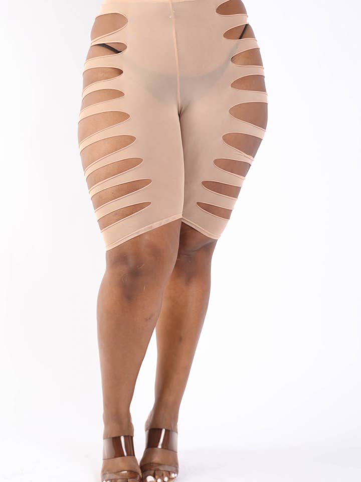 Lasergeschnittene Power-Mesh-Shorts für den Großhandel von K Too