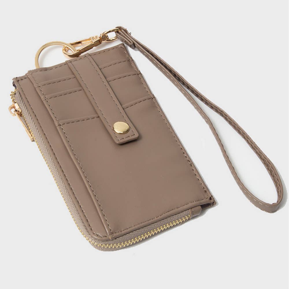 Sensibling Corp. - Wholesale Wristlet - Faux Leather Basket Weave Flat Card Holder Wallet Wristlet5