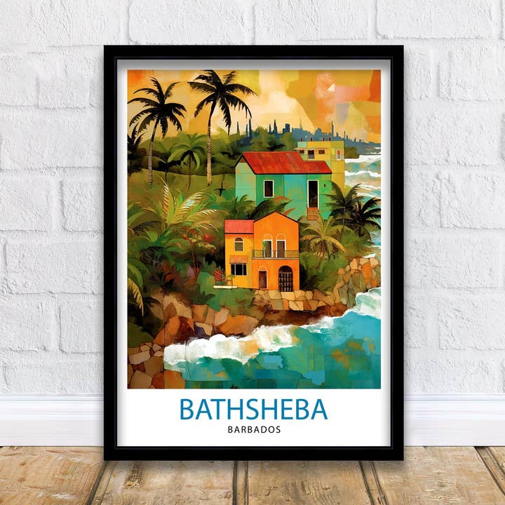 Bathsheba Barbados Travel Poster Bathsheba for wholesale by InkNPrintz