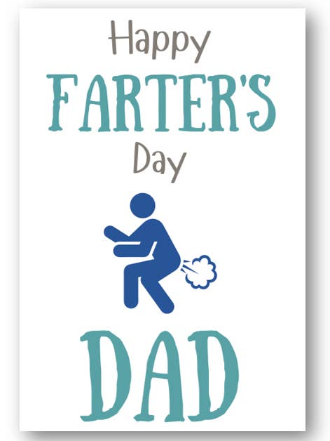 Second Ave Funny Happy Farter's Day Joke Biglietto per la festa del papà per la vendita all'ingrosso da parte di Second Ave Gift Company