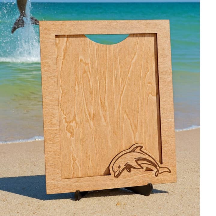 5x7 Billedramme Feriebilledramme Delfintema for engroshandel hos Wooden Nose Gift Shop