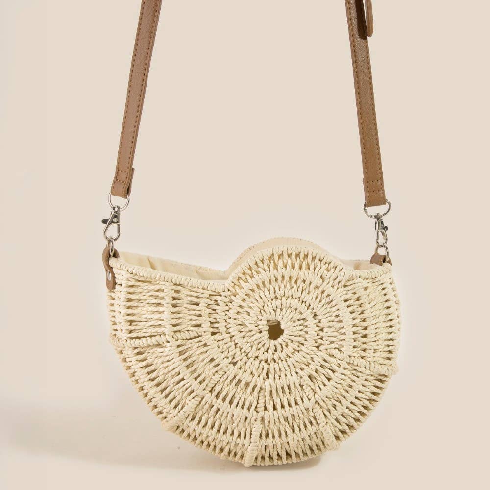Anarchy Street - Wholesale Crossbody Bag - Women's - Straw Braided Sea Shell Bag5