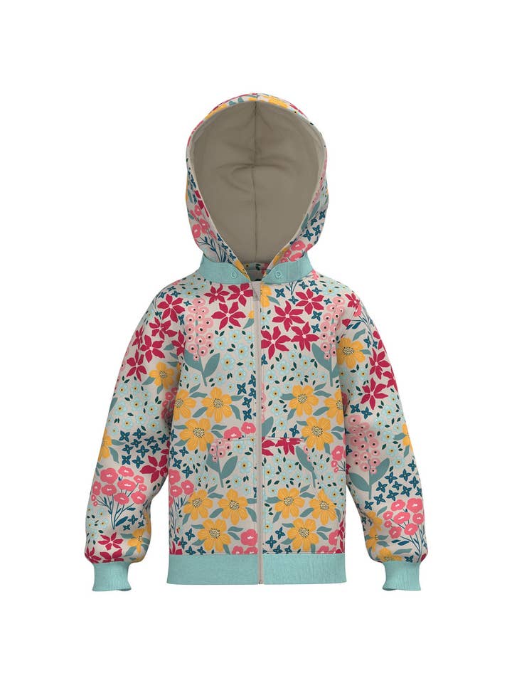 Collage Light Blue - Sudadera con capucha para niña para venta al por mayor de Cotonly